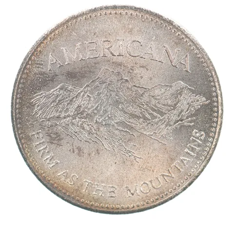 1 Troy Oz Silver Americana Round Bonneville Metals Beautiful Tone *2825