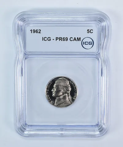 1962 Jefferson Nickel PR69 CAM ICG