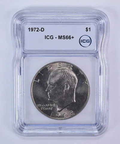 1972-D Eisenhower $1 MS66+ ICG