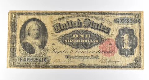 1891 $1 Silver Certificate Large Note Red Seal *3732