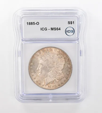 1885-O Morgan Silver Dollar MS64 ICG Beautiful Tone *0980