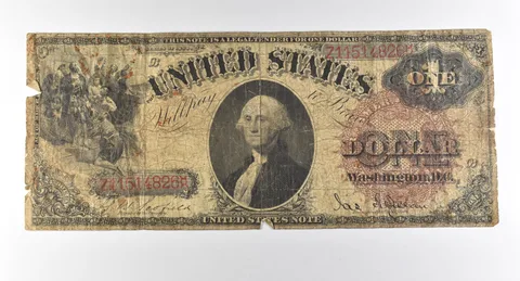 1880 $1 Legal Tender Large Note Red Seal *2876