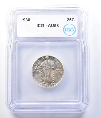 1930 Standing Liberty Quarter AU58 ICG *9324