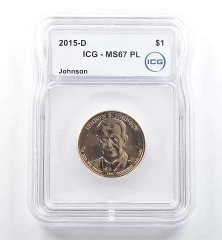 2015-D Presidential $1 Lyndon B Johnson MS67 PL ICG *6038