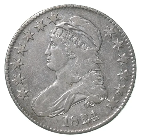 1824 Capped Bust Half Dollar 113 ED5 a6415