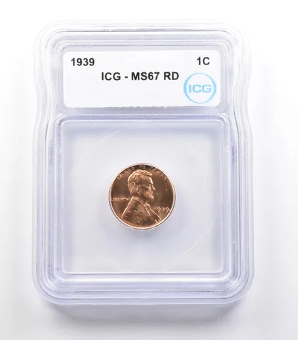 1939 Lincoln Wheat Cent MS67 RD ICG *2437