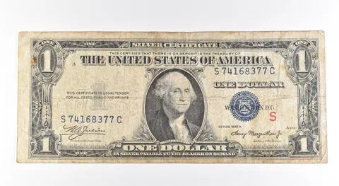 1935 A $1 Silver Certificate Experimental S Blue Seal Fr#1608 *0509