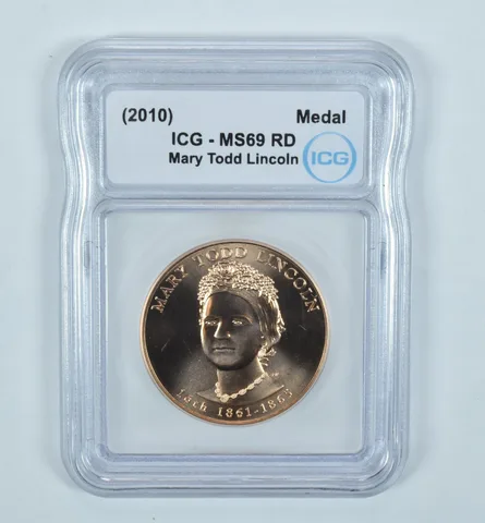 (2010) First Spouse Medal Mary Todd Lincoln MS69 RD ICG