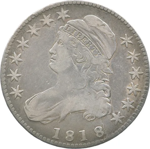 1818 Capped Bust Half Dollar 115a R4 a8128