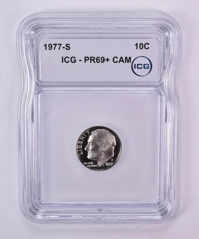 1977-S Roosevelt Dime PR69+ CAM ICG