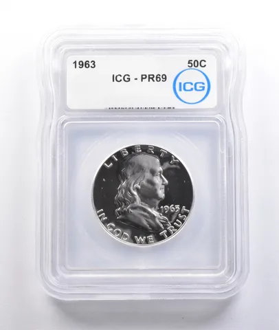 1963 Franklin Half Dollar PR69 ICG *6754