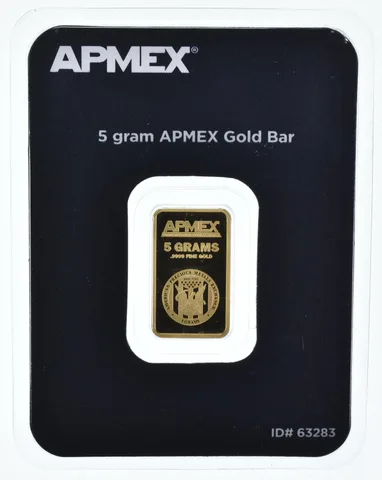 5 Grams Gold Bar Apmex In Assay