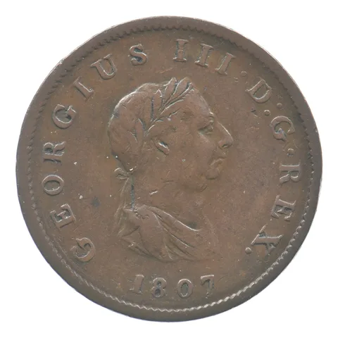 1807 Great Britain Half Penny George III *6521