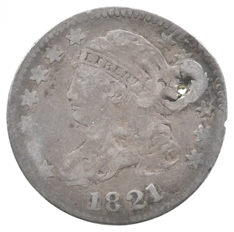 1821 Capped Bust Dime *5948
