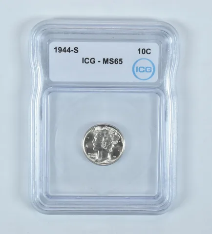 1944-S Mercury Dime MS65 ICG