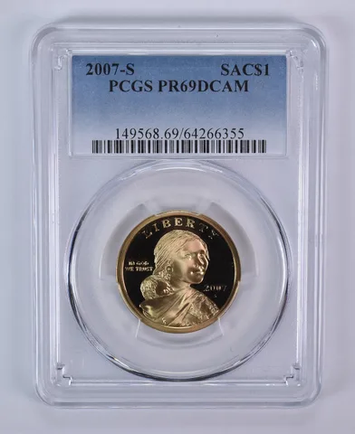 2007-S Sacagawea $1 PR69 DCAM PCGS Blue Label