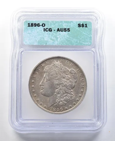 1896-O Morgan Silver Dollar AU55 ICG *3303