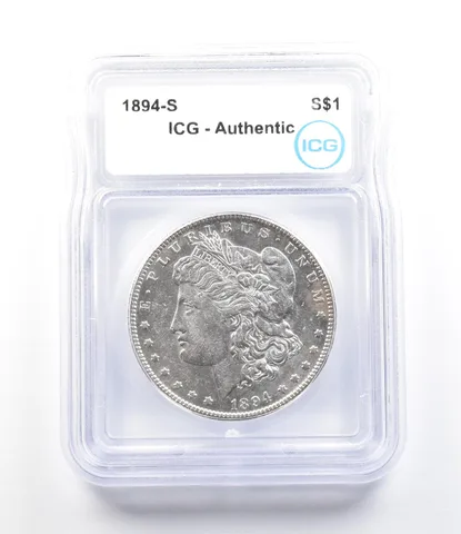 1894-S Morgan Silver Dollar Authentic ICG a9666