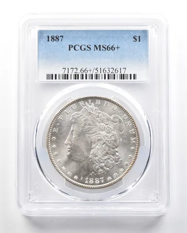 1887 Morgan Silver Dollar MS66+ PCGS *1803