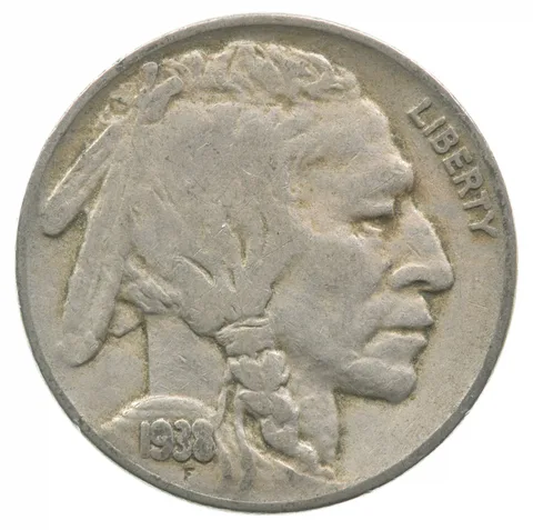 1938-D Indian Head Buffalo Nickel fs 512 1938 D/s a8349