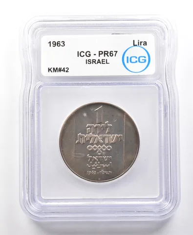 1963 Israel Lira KM#42 PR67 ICG *4240