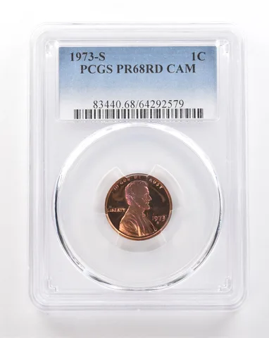 1973-S Lincoln Memorial Cent PR68 RD CAM PCGS Beautiful Tone *3447