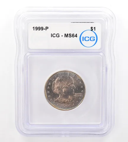 1999-P Susan B Anthony $1 MS64 ICG Beautiful Tone *7366