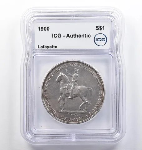 1900 Lafayette Silver Dollar Authentic ICG *0076