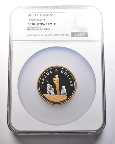 2019 Canada Silver Dollar Peacekeeping PF70 UCAM NGC *7297