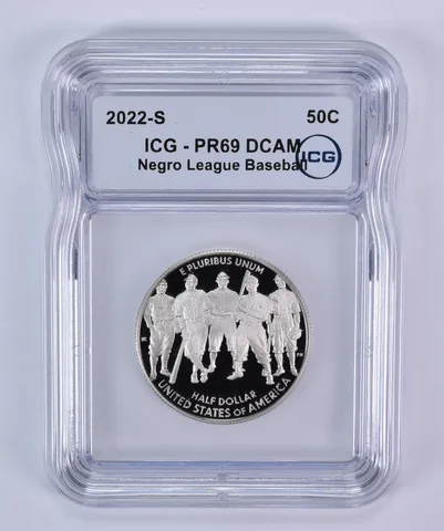 2022-S Negro League Baseball Commemorative Half Dollar PR69 DCAM ICG