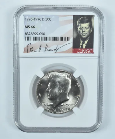 1776-1976-D Kennedy Half Dollar MS66 NGC Special Label
