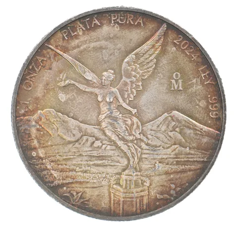 2024 Mo Mexico 1 Onza Silver Libertad Beautiful Tone *8936