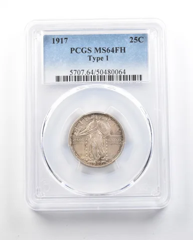 1917 Standing Liberty Quarter Type 1 MS64 FH PCGS a0637