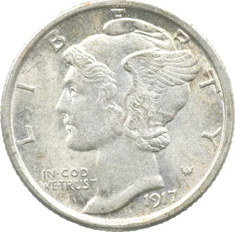 1917 Mercury Dime a9023