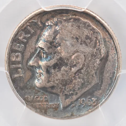 1963 Roosevelt Dime XF45 PCGS Beautiful Tone *0790