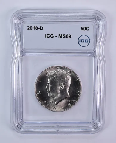 2018-D Kennedy Half Dollar MS69 ICG