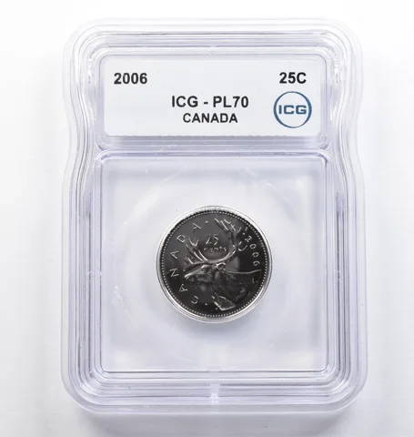 2006 Canada 25 Cents PL70 ICG *9391