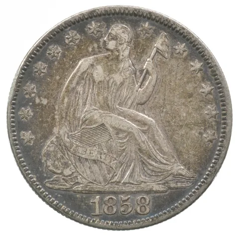 1858 Seated Liberty Half Dollar *6210