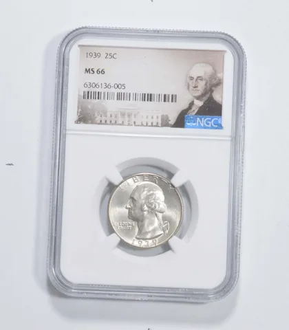 MS66 1939 Washington Quarter NGC *6928