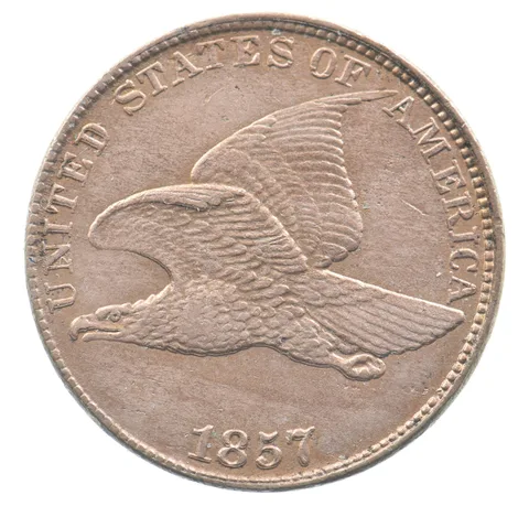 1857 Flying Eagle Cent Broken Wing Tip *9057