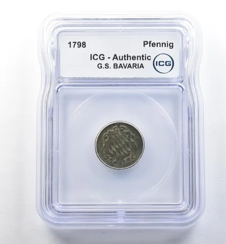 1798 German States Bavaria Pfennig Authentic ICG *2585