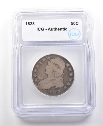 1828 Capped Bust Half Dollar Authentic ICG *2951