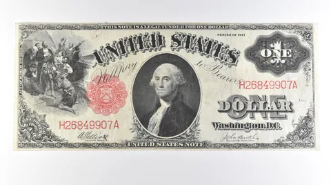 1917 $1 Legal Tender Large Note Red Seal FR#37 *0655