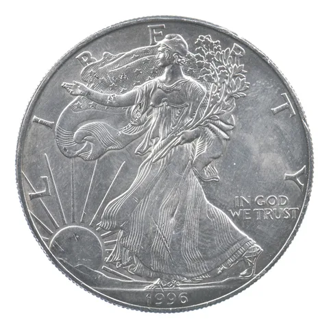 Rarest 1996 American Silver Eagle - Key Date - Rare LOW MINTAGE *709