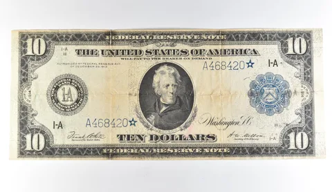 1914 $10 Boston MA FRN Star Note Blue Seal *1659