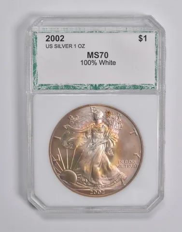 2002 American Silver Eagle 100% White *6650