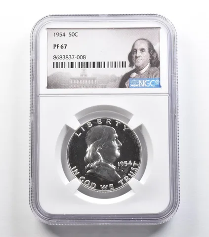 1954 Franklin Half Dollar PF67 NGC PQ *9160