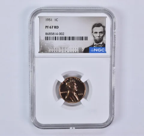 1951 Lincoln Wheat Cent PF67 RD NGC Special Label