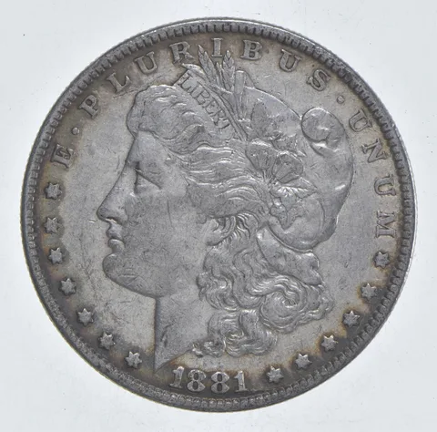 Better 1881 Morgan Silver Dollar - 90% US Coin - Nice Coin *486