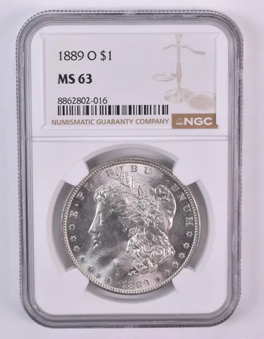 1889-O Morgan Silver Dollar MS63 NGC *0990